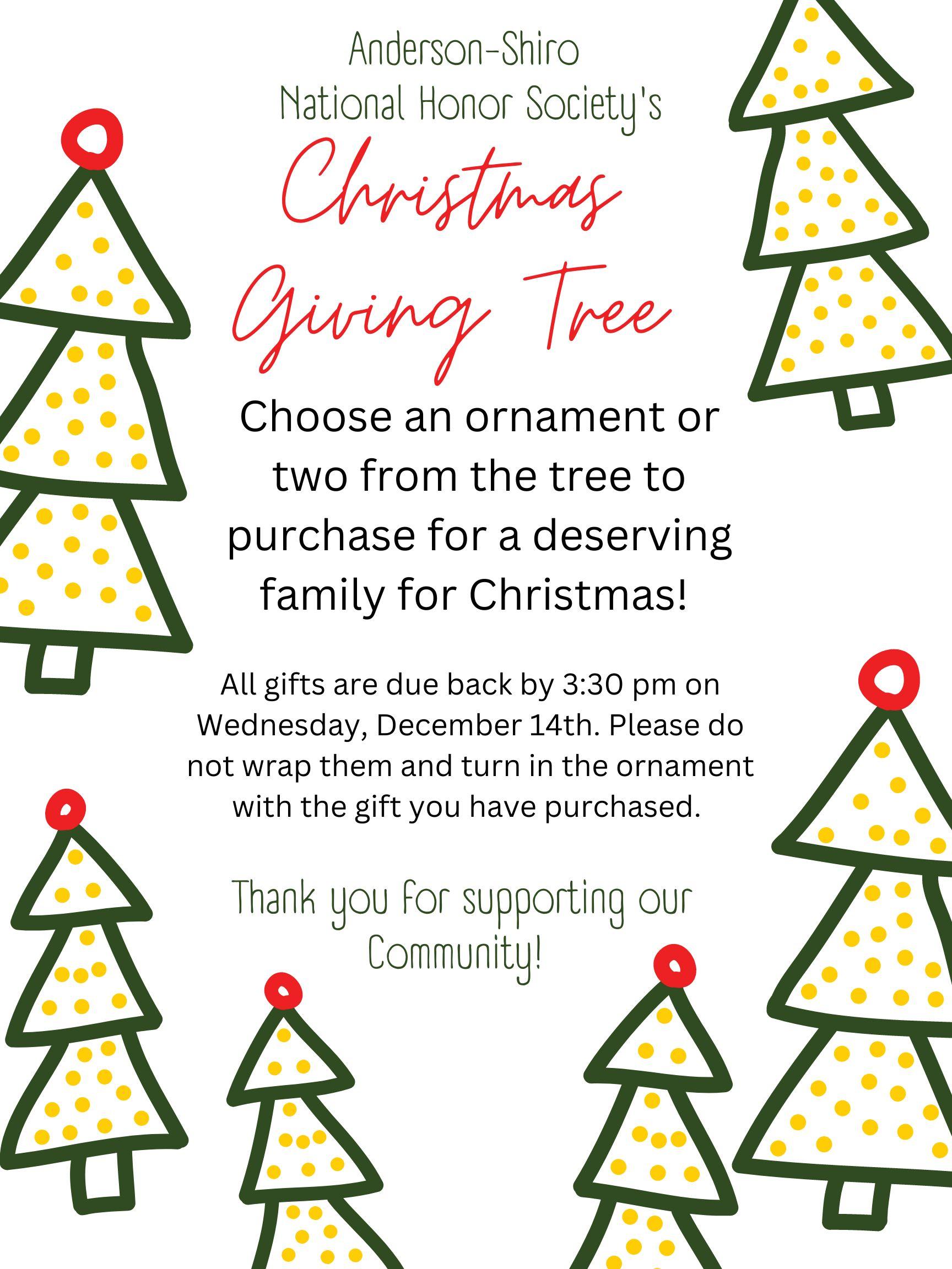 Giving Tree Flyer